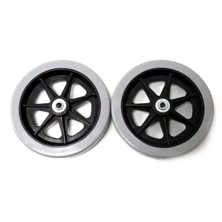 8"x1" Front Caster in Black - Image 2
