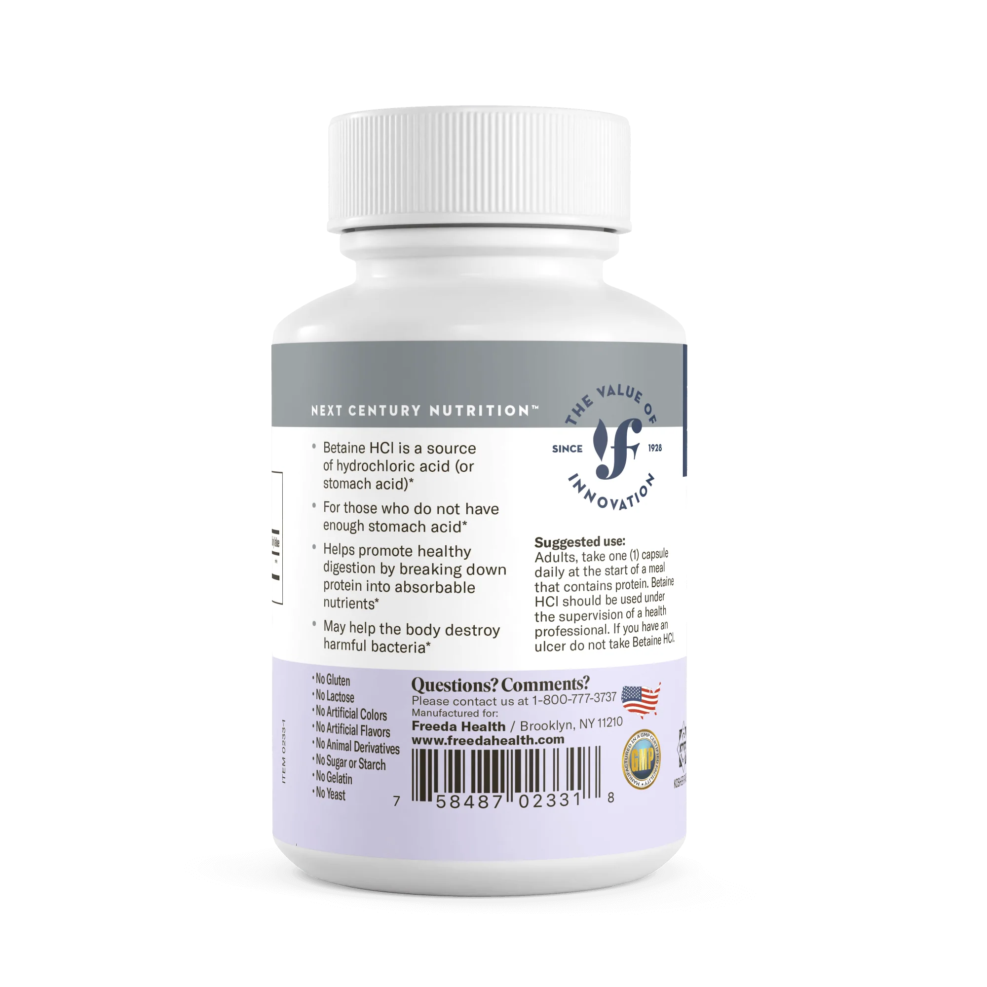 Betaine HCl 300 mg - 90 Capsules - Image 8