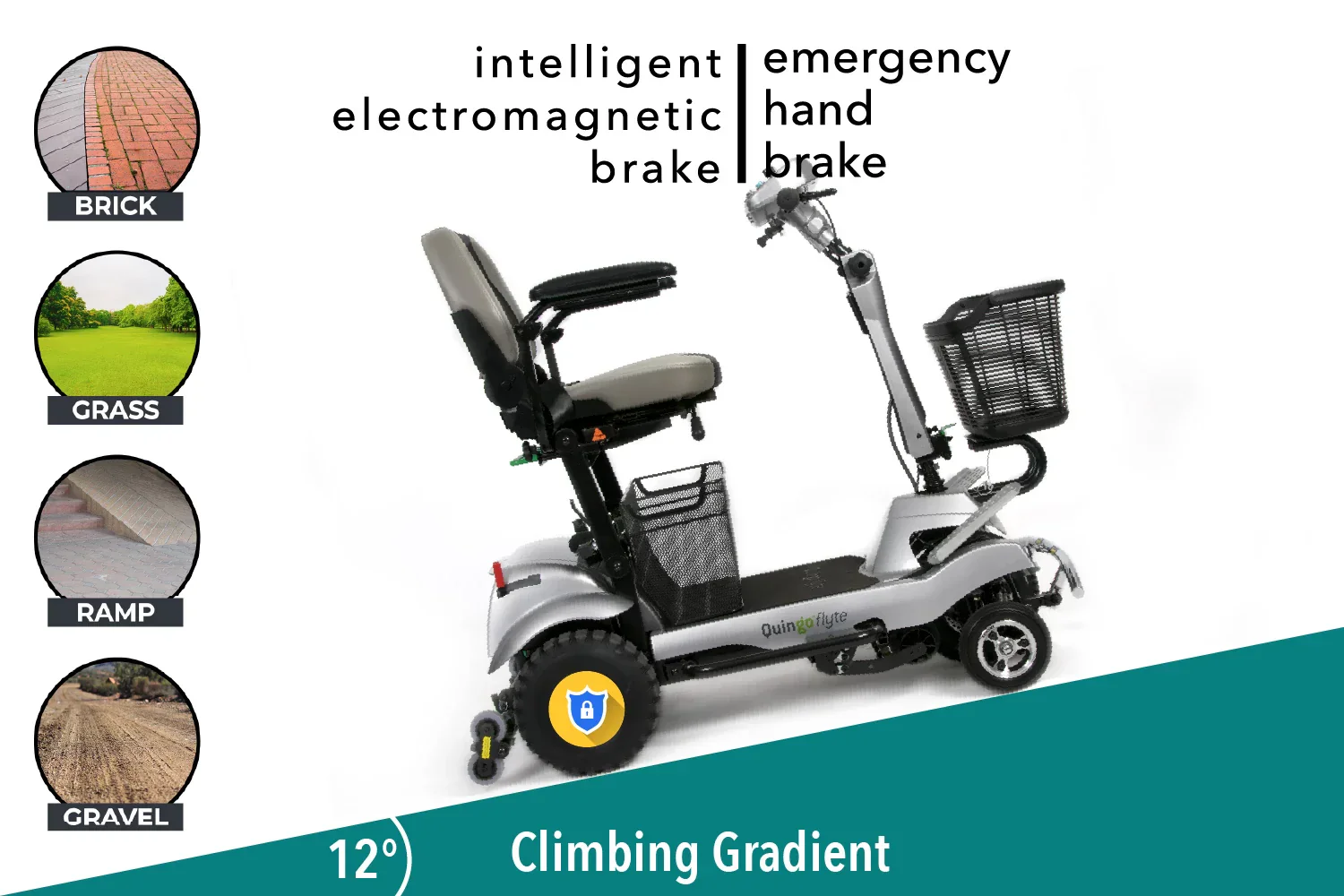 ComfyGO x Quingo Flyte Mobility Scooter with MK2 Self Loading Ramp - Image 4