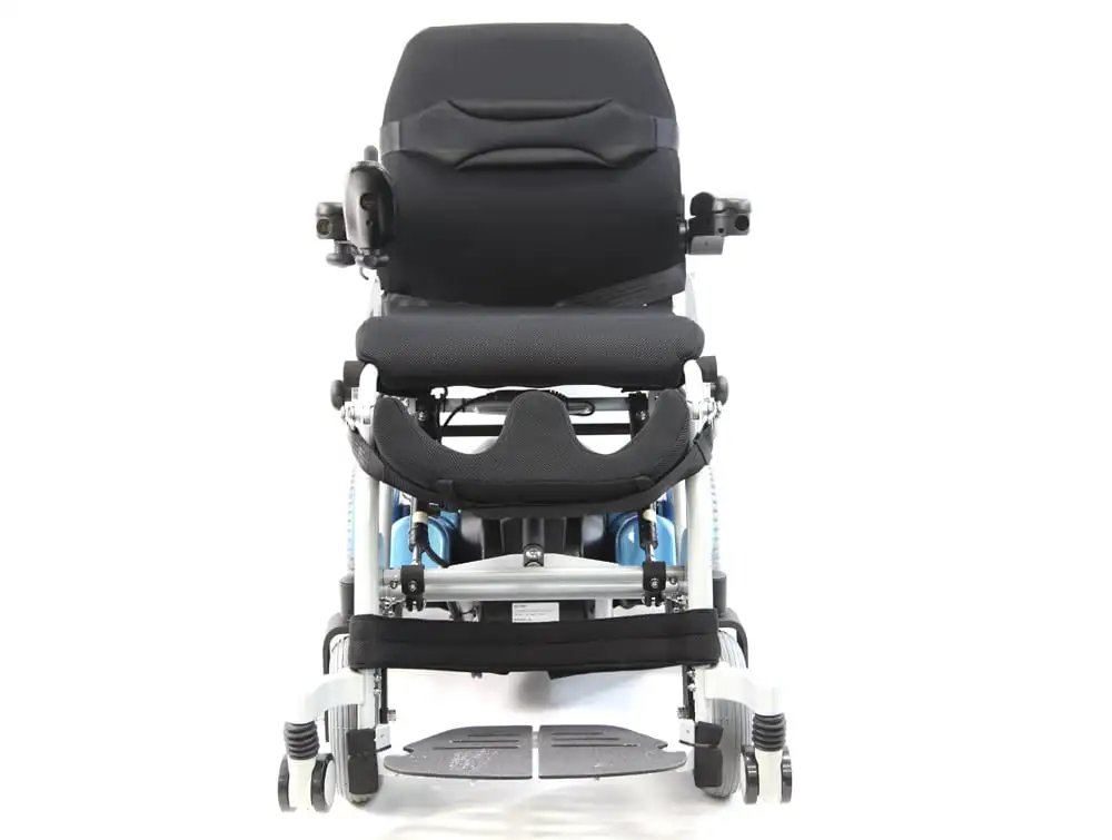 Full Powered Stand Up Chair with Tray Model XO-202  in Icy Arctic Blue - Image 3