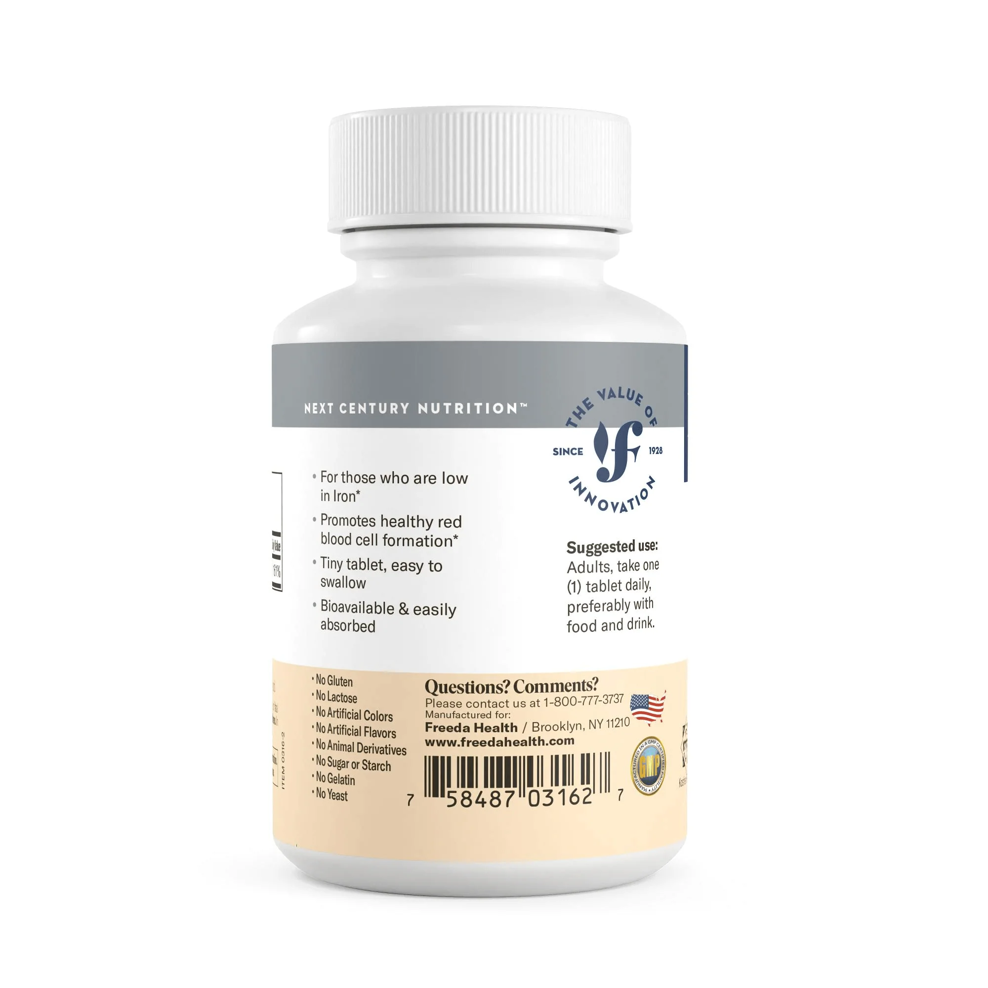 Iron (Ferrous Fumarate) 29 mg, Gentle & Easily Absorbed Iron - Image 10