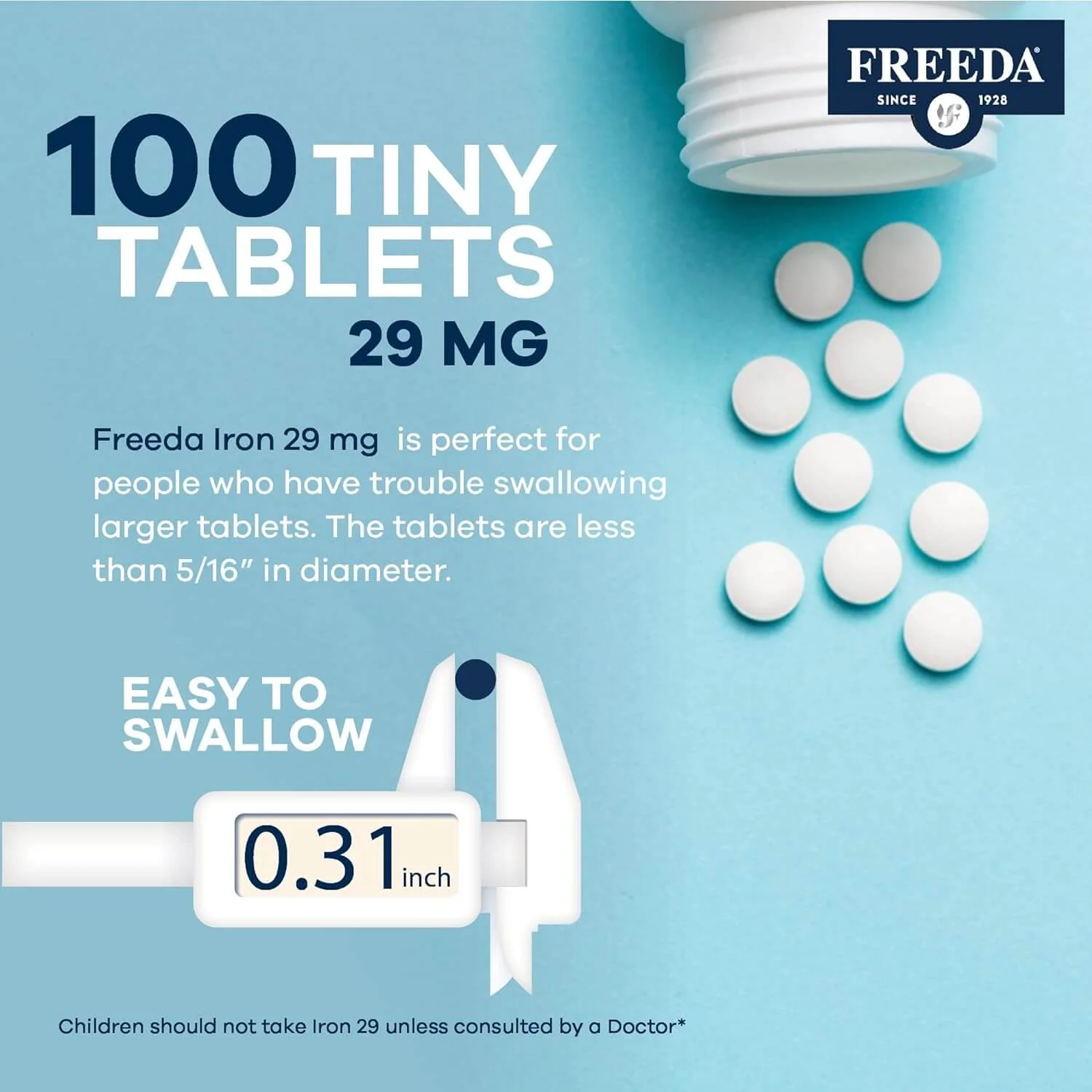 Iron (Ferrous Fumarate) 29 mg, Gentle & Easily Absorbed Iron - Image 6