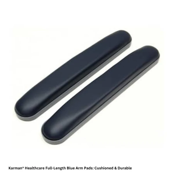 Karman® AP21 Full-Length Grey Arm Pads: Cushioned Vinyl for Wheelchairs - Image 3