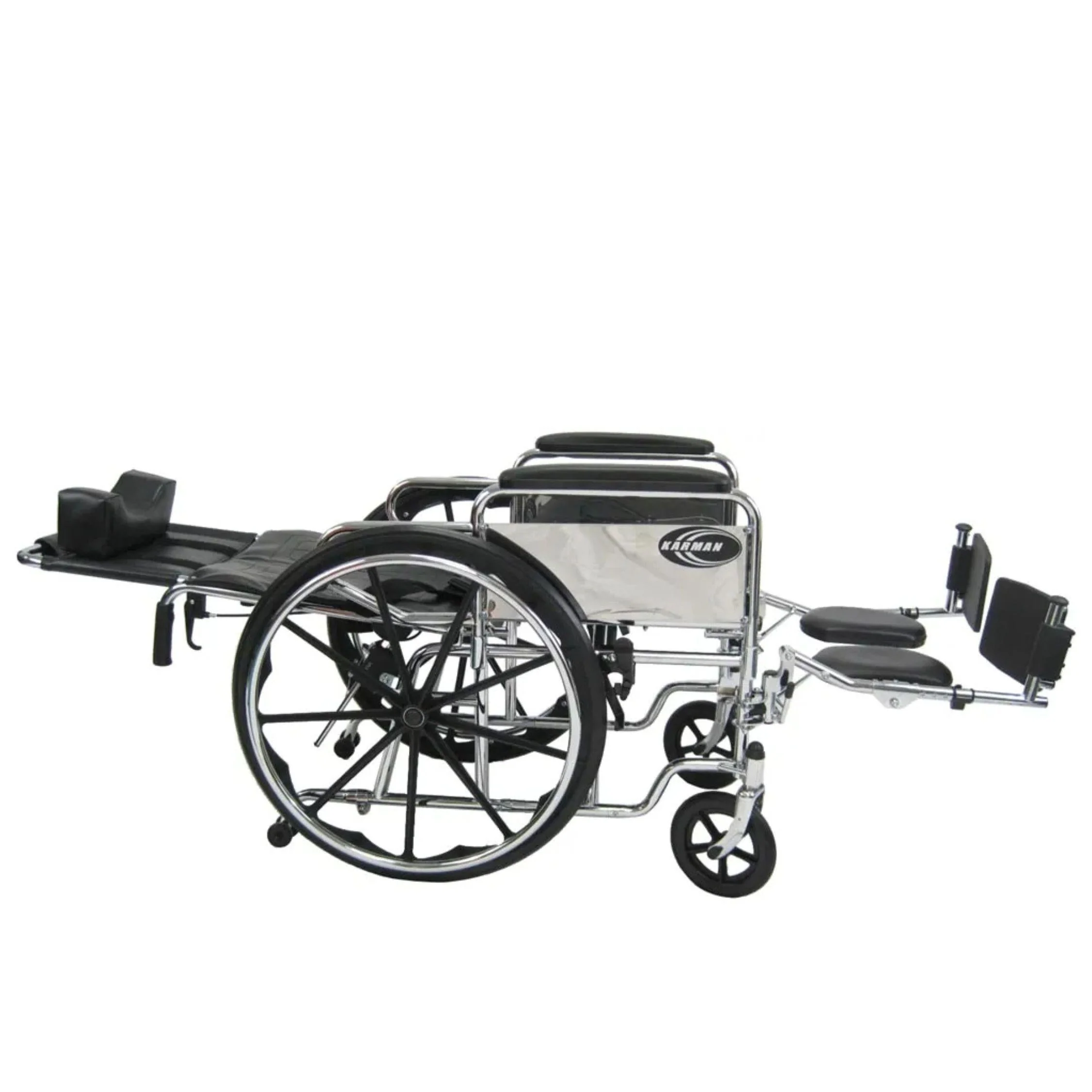 Karman KN-880 Reclining Wheelchair  180° Full Recline  Extra Wide 20"Seat - Image 7