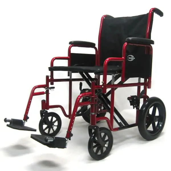 Karman T900 Series in T 920 & 922W 22" Heavy Duty Transport Wheelchair 40lb. - Image 3