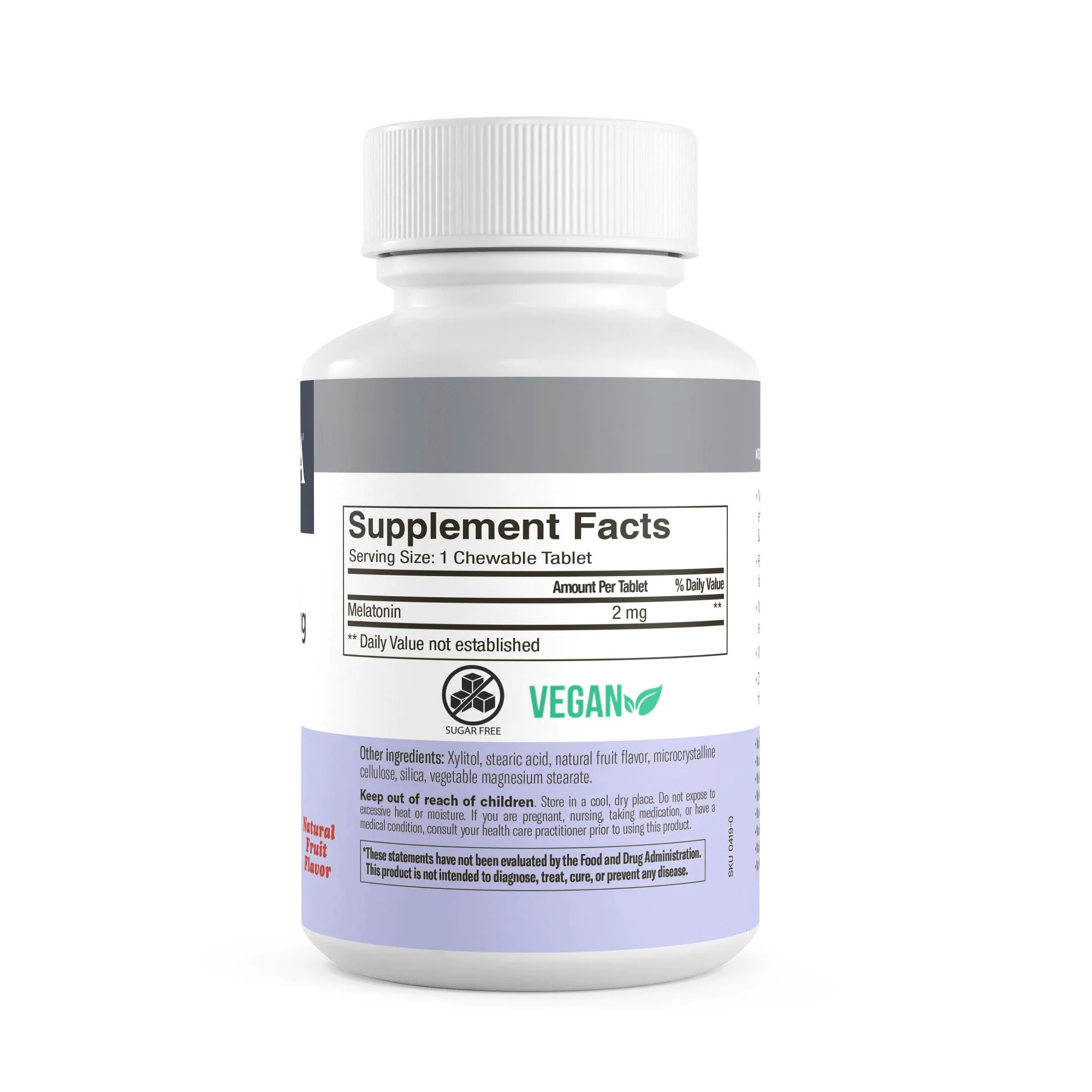 Melatonin Sugar-Free Chewable 2 mg - Image 9