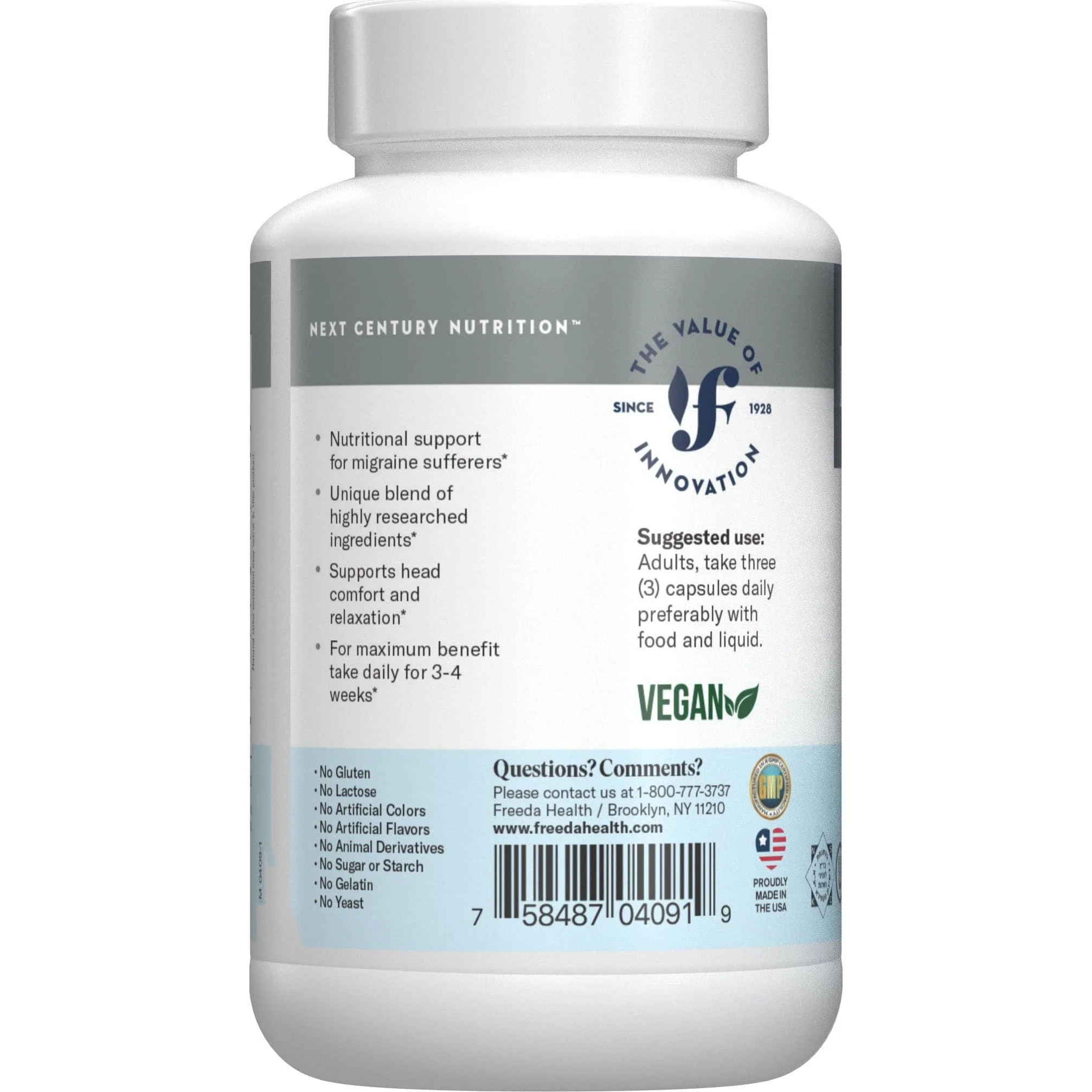 Migraine Formula Ultra Relief - 90 Capsules - Image 8
