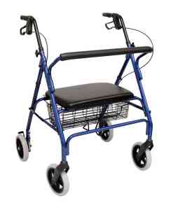 R-4700 Extra Wide Bariatric Rollator with Padded Flip-down Seat in 2 Jewel Tones! - Image 3