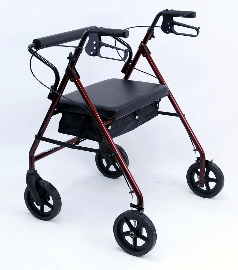 R-4800 Extra Wide Lightweight Rollator, Aluminum, 20 lbs.