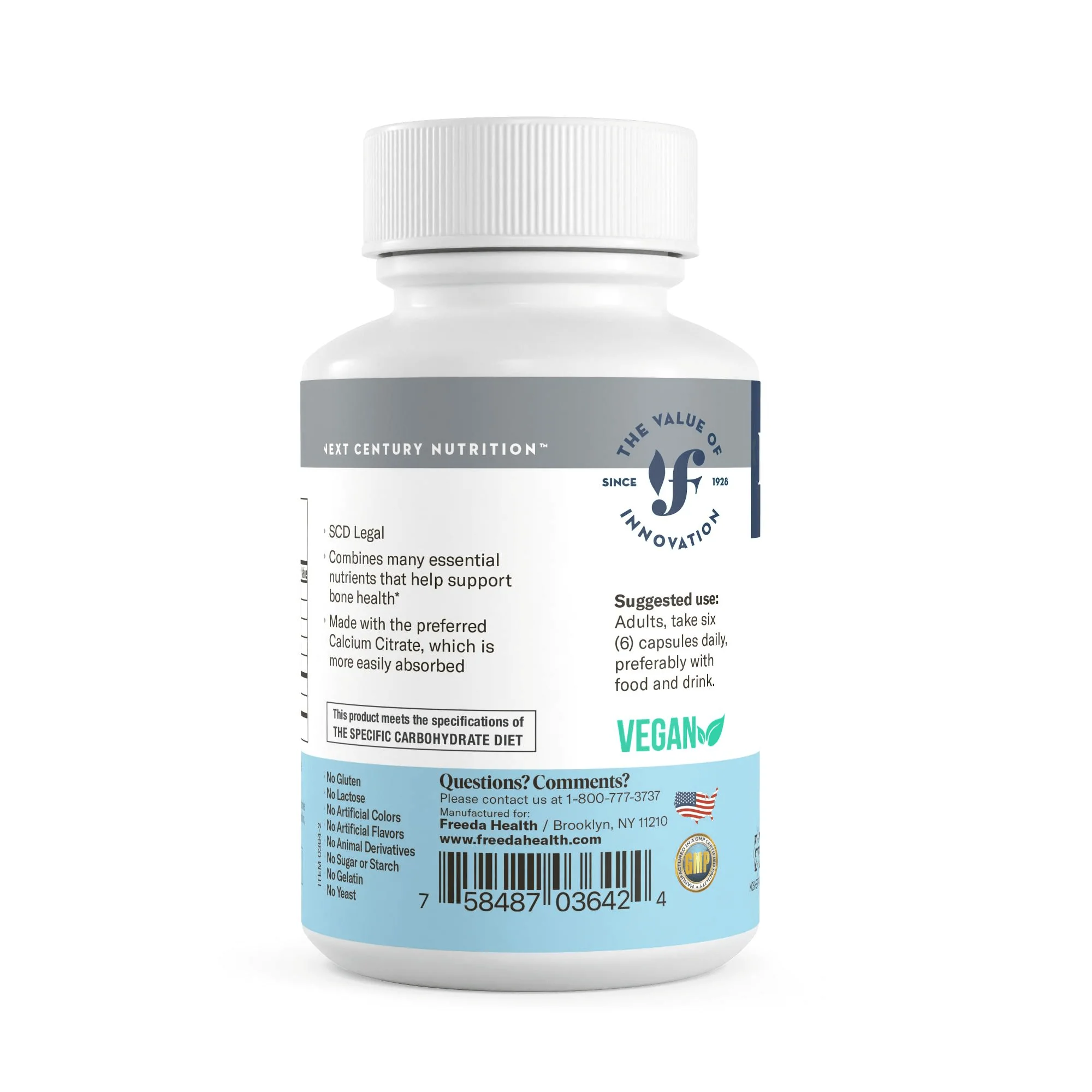 SCD Calcium Complex - 180 Vegetable Capsules - Image 8