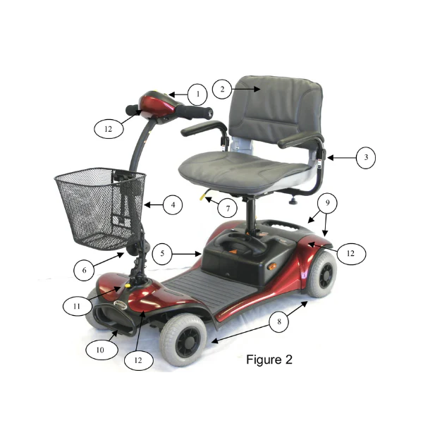 Shoprider® Dasher 4 Wheel Scooter - Image 10