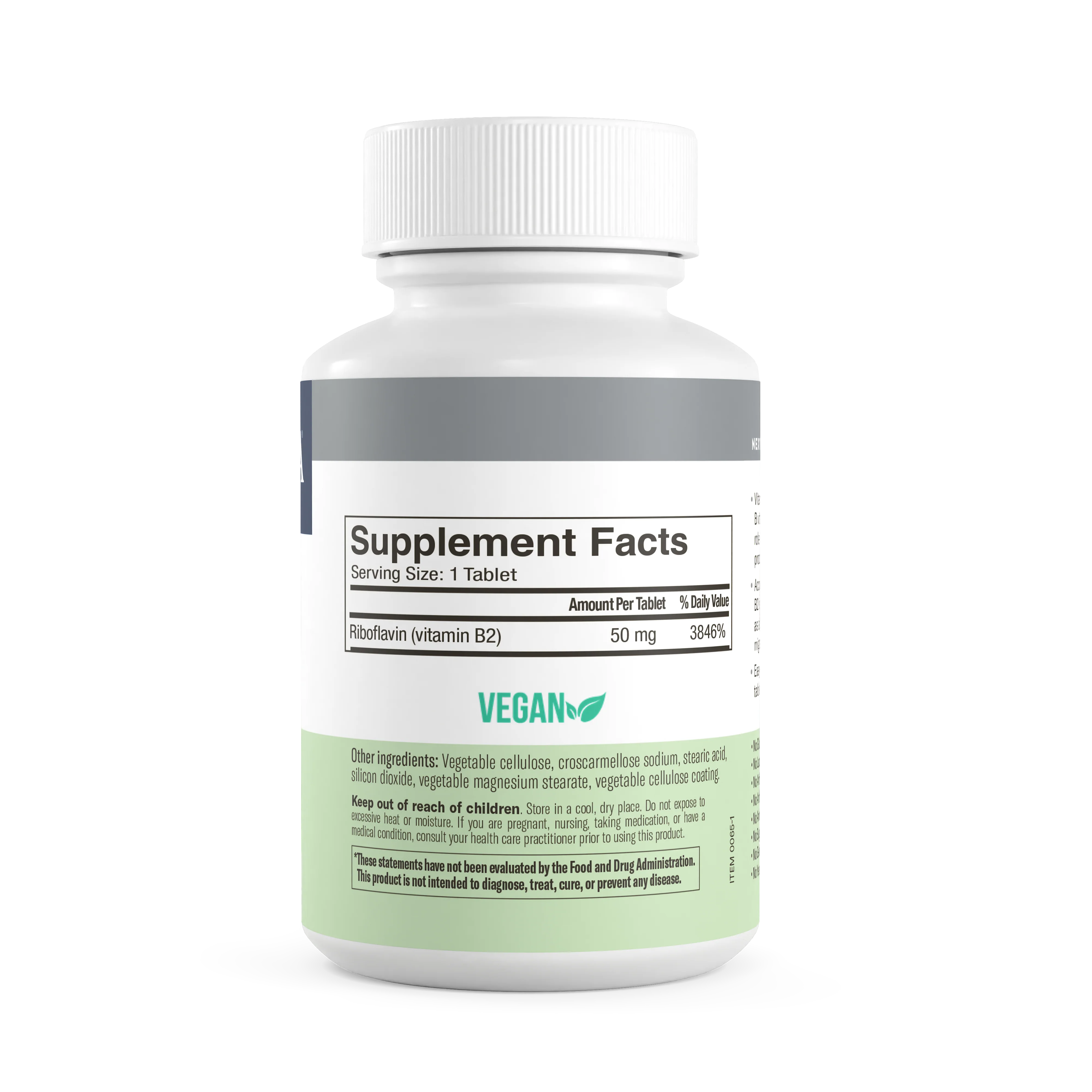 Vitamin B2 (Riboflavin) 50 mg - 100 Tablets - Image 7