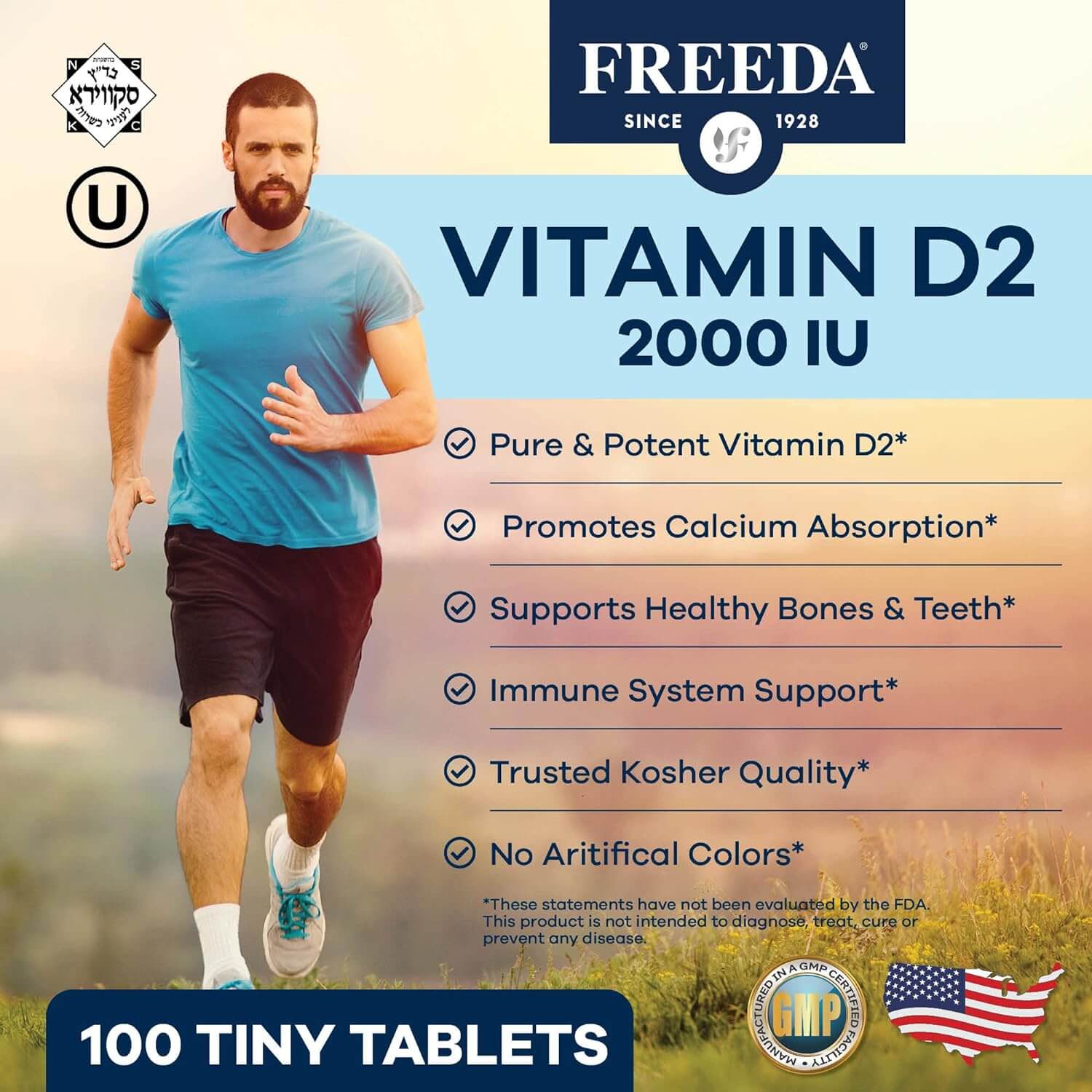 Vitamin D2 2000 IU - 100 Tiny Tablets - Image 2